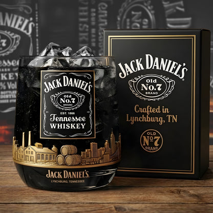 JD Est 1866 Whisky , Whiskey Glass, Holiday Gifts