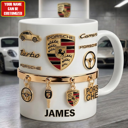 Personalized Pors Accent Mug , Cream Mug Gifts , Holiday Gifts