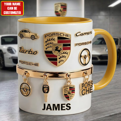 Personalized Pors Accent Mug , Cream Mug Gifts , Holiday Gifts