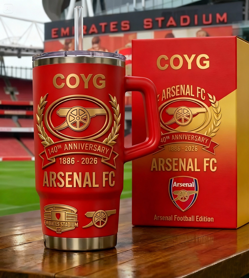 Arsenal Emirates COYG Insulated Tumbler 30oz 40oz