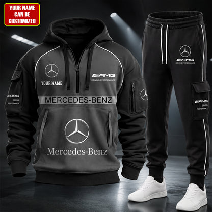 Personalized Merc Amg Cotton Hoodie and Sweatpants set
