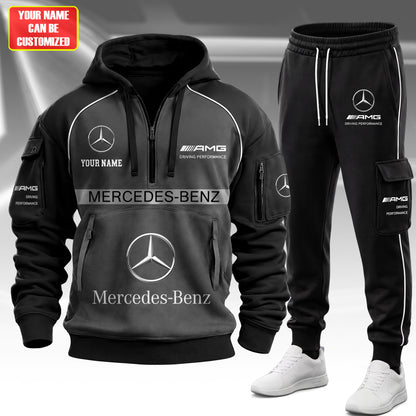 Personalized Merc Amg Cotton Hoodie and Sweatpants set