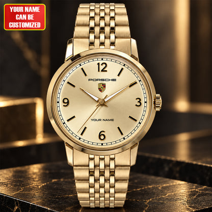 Pors Golden Timex Luxury Alloy Quartz Watch
