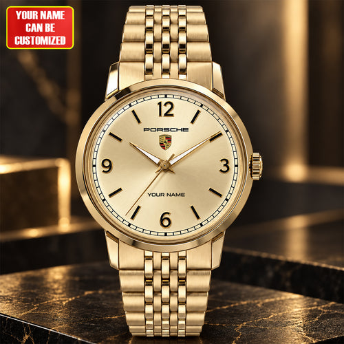 Pors Golden Timex Luxury Alloy Quartz Watch