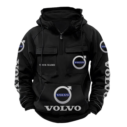 Personalized Vv Skull Retro Cotton Hoodie