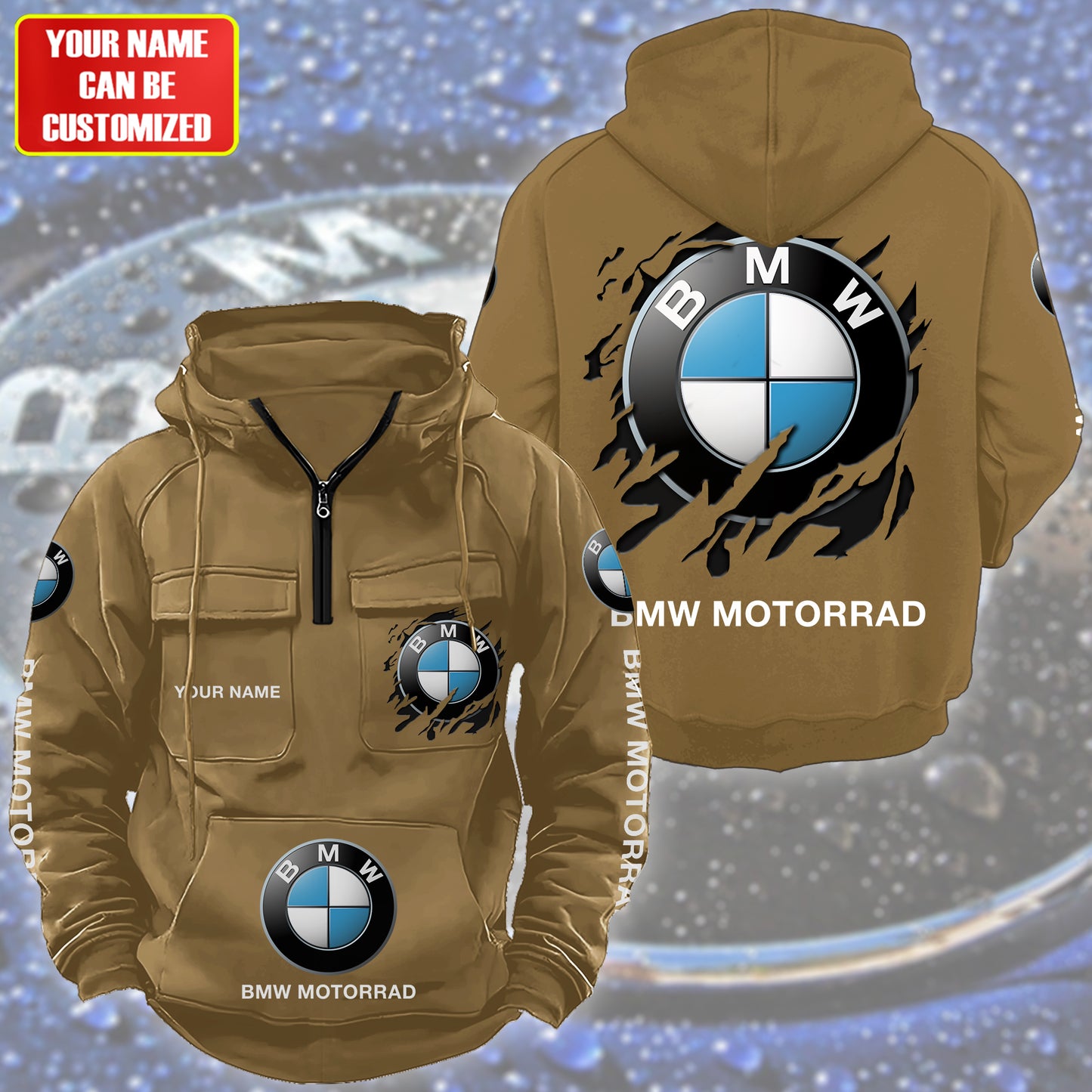 Personalized BW Motorrad Retro Cotton Hoodie