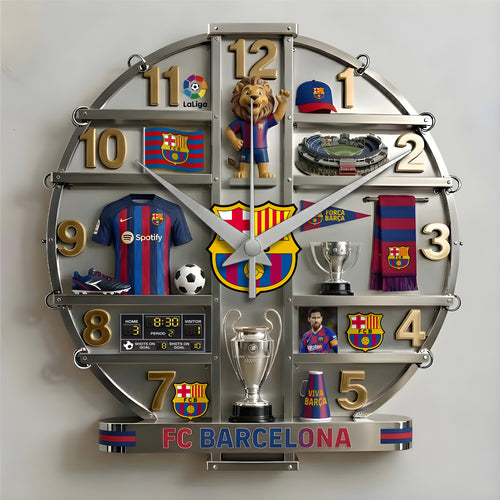 Barca Home Decorative 3D Visual Effect Acrylic Wall Clock