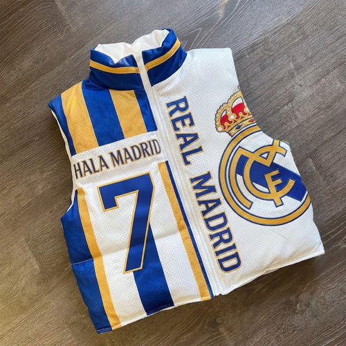 Real Hala Madrid Sleeveless Puffer Vest 3D