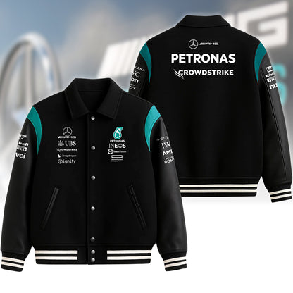 Merc Amg Petronas All Over Printed Bomber Jacket