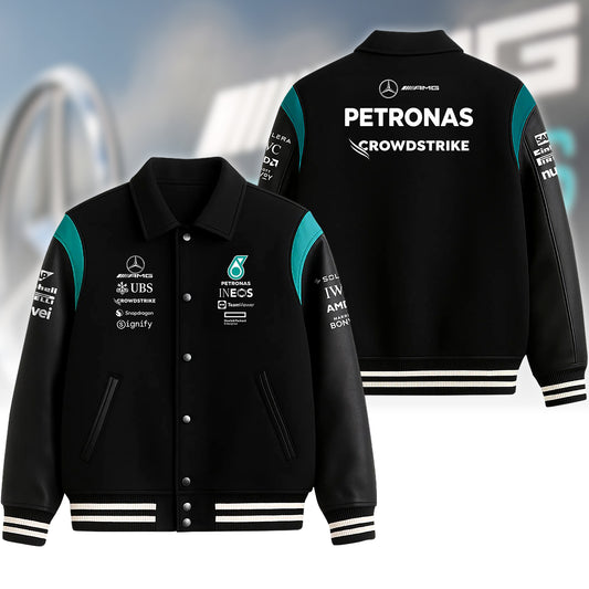 Merc Amg Petronas All Over Printed Bomber Jacket