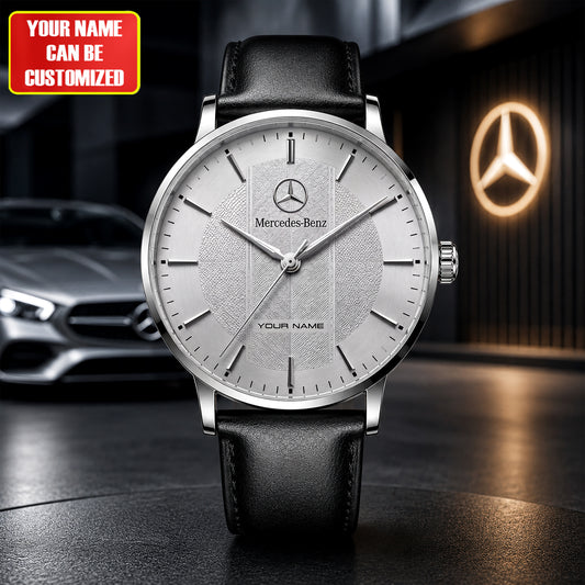 Personalized Merc Timepiece Leather Watch