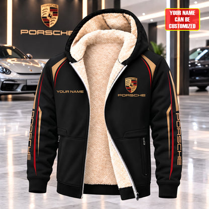 Personalized Pors 2026 Fleece 3D Unisex Hooded Jacket