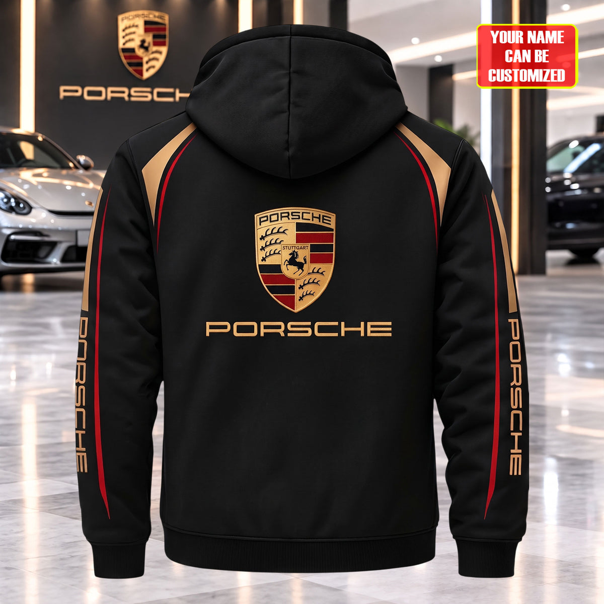 Personalized Pors 2026 Fleece 3D Unisex Hooded Jacket