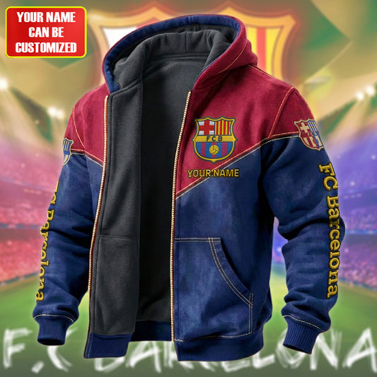 Personalized Barca Fleece inside Jacket V2
