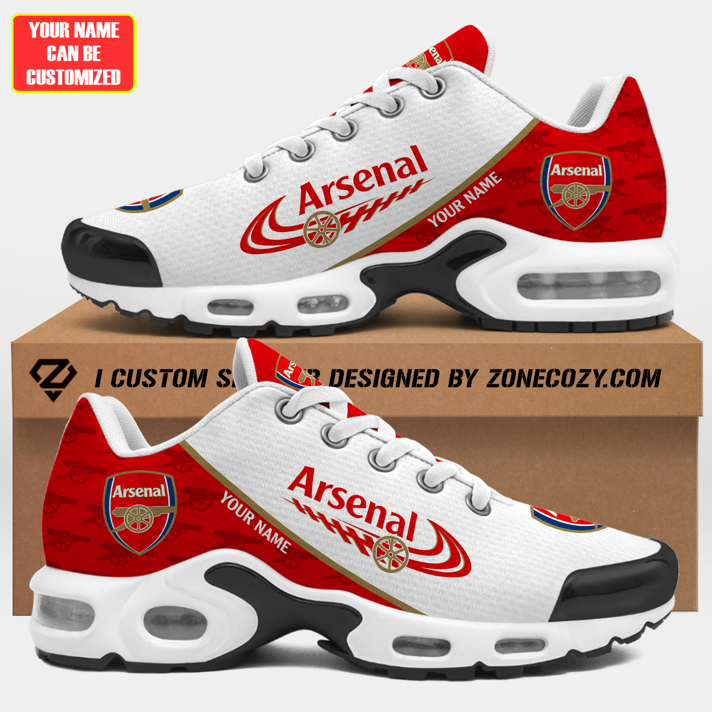 Personalized Arsenal FC Sport Air Cushion Sneaker (