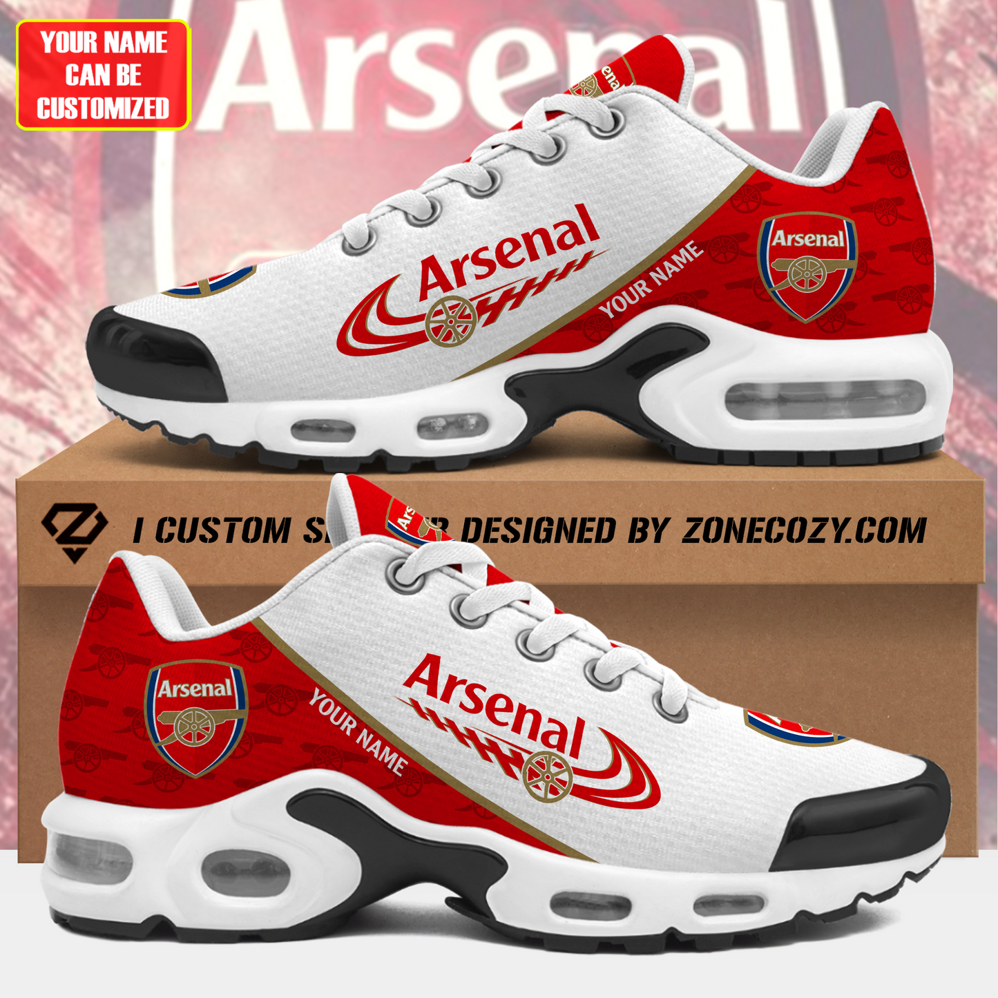 Personalized Arsenal FC Sport Air Cushion Sneaker (