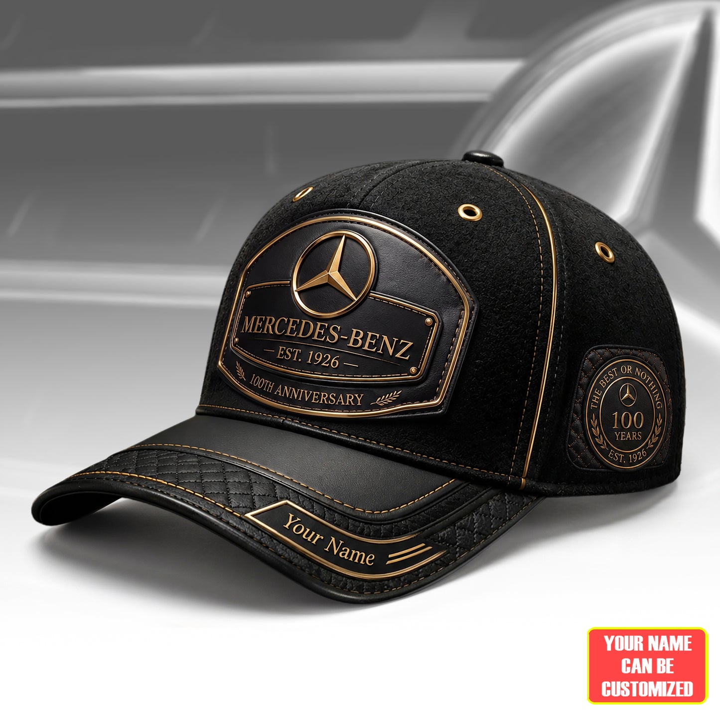 Personalized Merc Leather Vintage 100th Anniversary Classic Cap V2 (1926-2026)