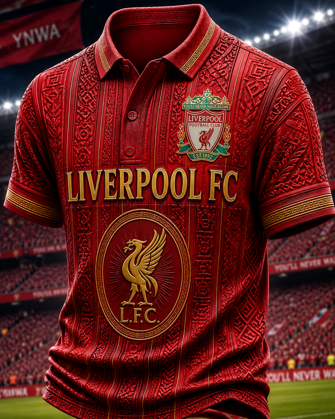 Personalized LVP FC Luxury Pattern Polo Shirt