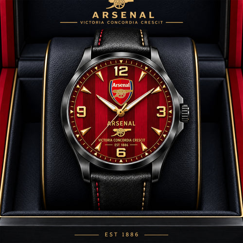 Personalized Arsenal FC Premium Luxury Leather Strap Watch