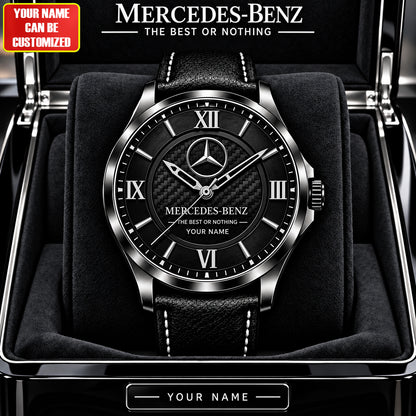 Personalized Merc Premium Luxury Leather Strap Watch V2