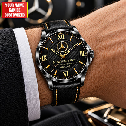 Personalized Merc Premium Luxury Leather Strap Watch V2