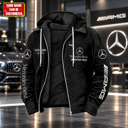 Personalized Merc AMG EST 1926 Fur lining Paddle Jacket