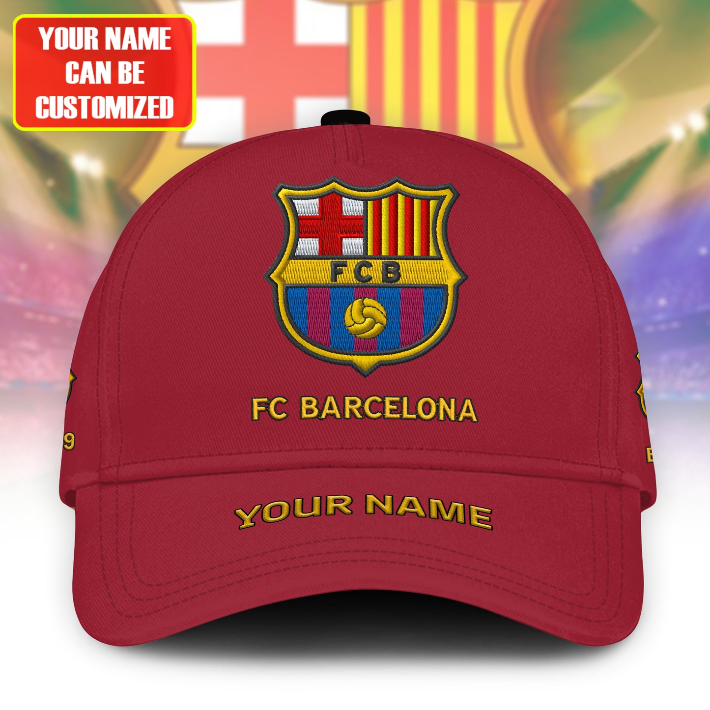 Personalized Barca Vintage Embroidery Classic Cap