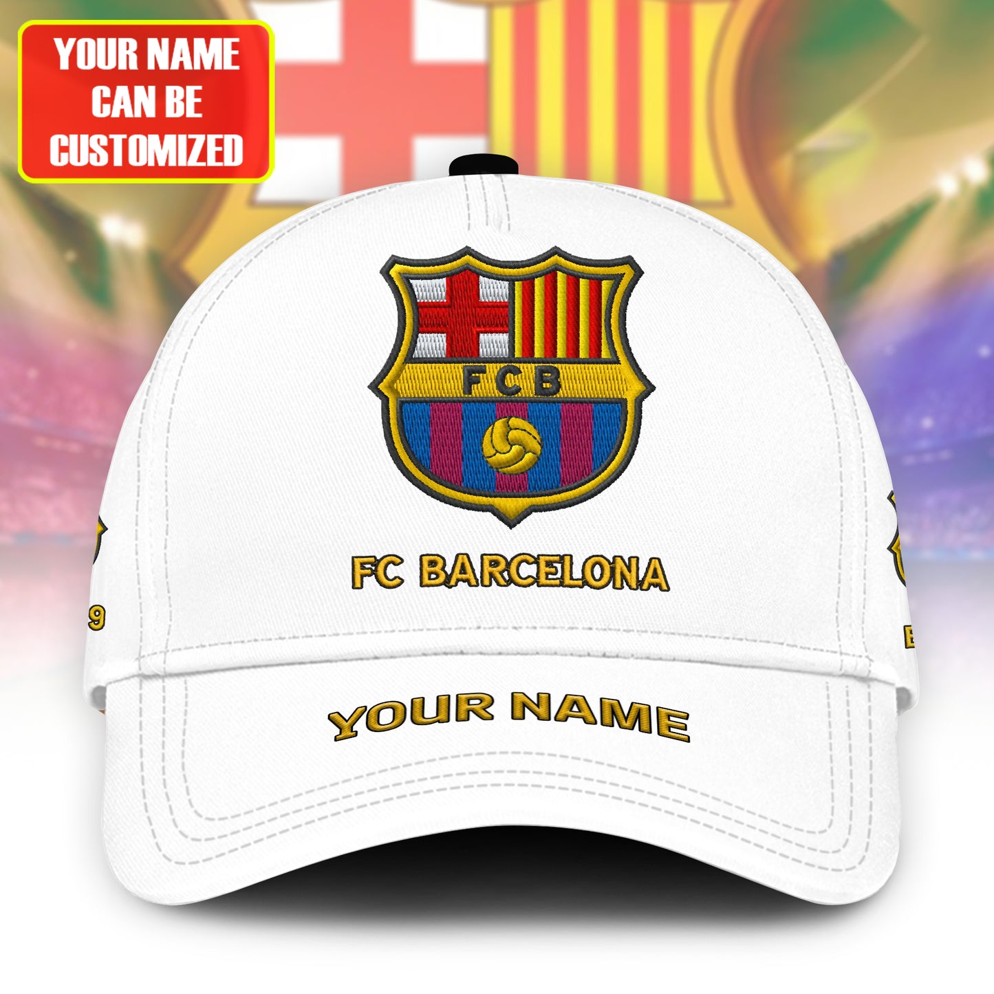 Personalized Barca Vintage Embroidery Classic Cap