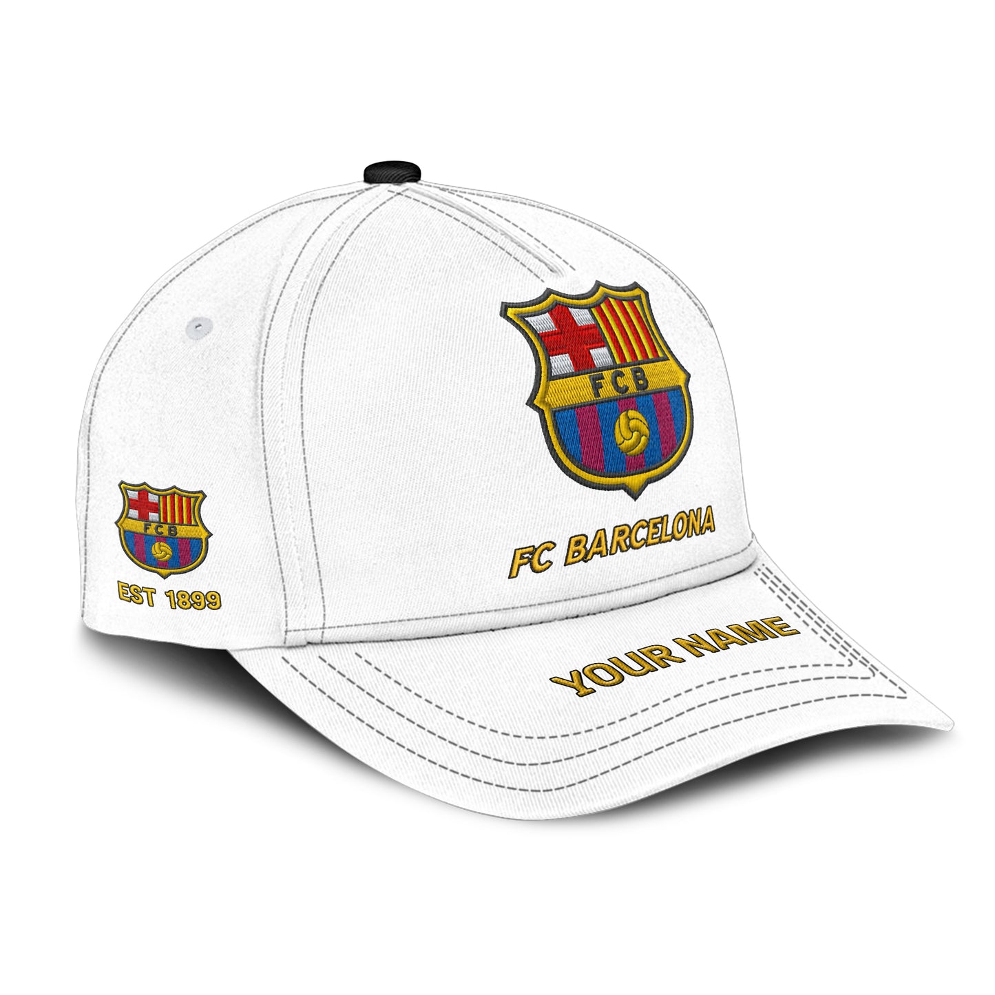 Personalized Barca Vintage Embroidery Classic Cap