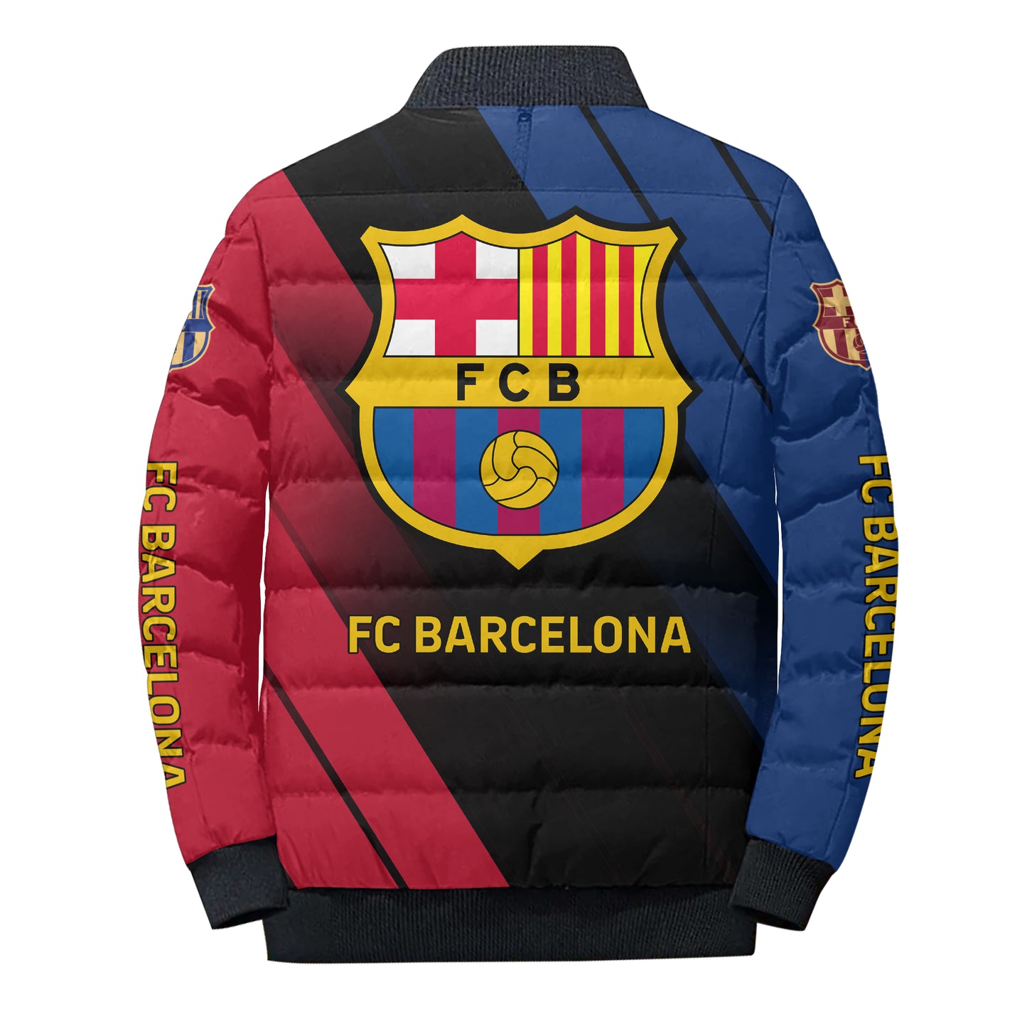 Personalized Barca FC Sport Puffer Jacket 3D V3