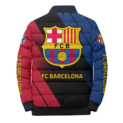 Personalized Barca FC Sport Puffer Jacket 3D V3