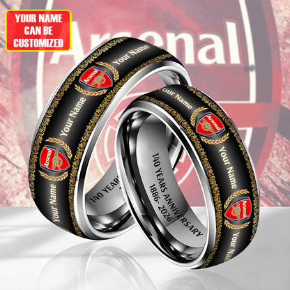 Personalized Arsenal 140 Years Anniversary Custom Alloy Ring