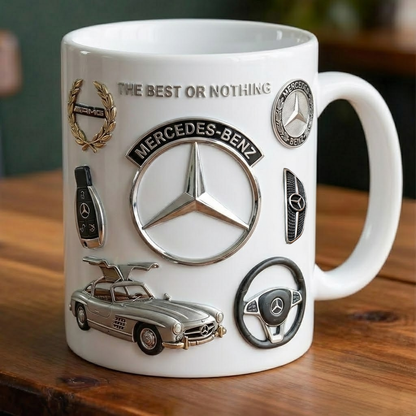 Merc AMG Accent Mug , Cream Mug Gifts , Holiday Gifts