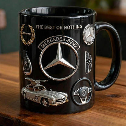 Merc AMG Accent Mug , Cream Mug Gifts , Holiday Gifts