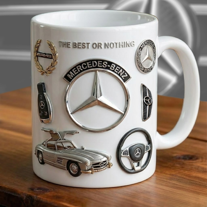 Merc AMG Accent Mug , Cream Mug Gifts , Holiday Gifts