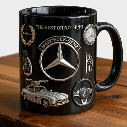 Merc AMG Accent Mug , Cream Mug Gifts , Holiday Gifts