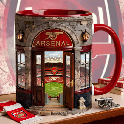 Personalized Ars Stadium Vintage Accent Mug , Cream Mug Gifts , Holiday Gifts