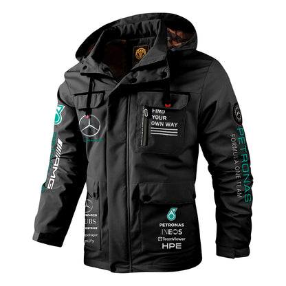 Personalized Merc AMG Petronas Motorsport Windbreaker Hooded Jacket