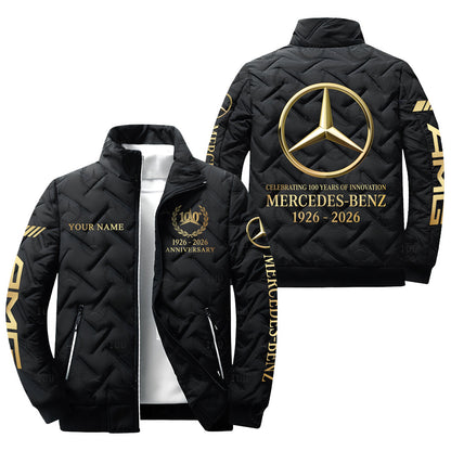 Personalized Merc 100th Anniversary Luxury Puffer Jacket