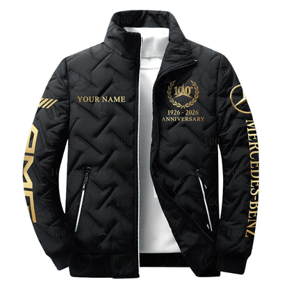 Personalized Merc 100th Anniversary Luxury Puffer Jacket
