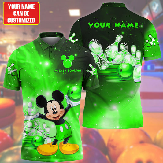 Personalized Name Green Mk Bowling All Over Printed Unisex Shirt Q020501