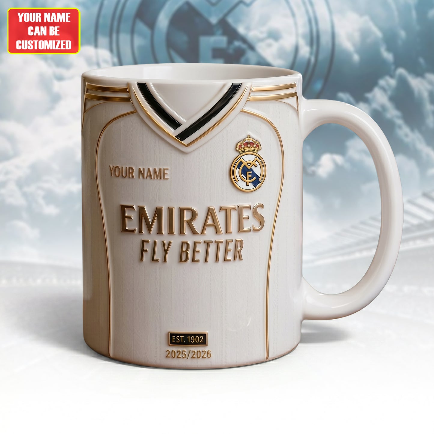 Real Uniform 26 Accent Mug , Cream Mug Gifts , Holiday Gifts