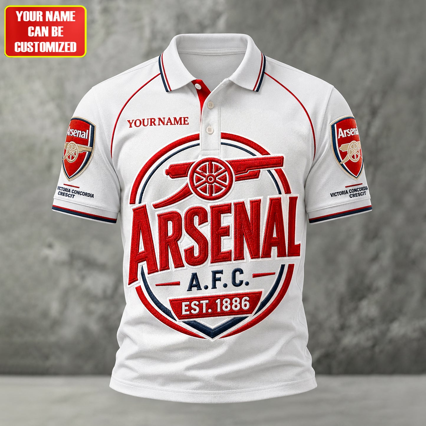 Personalized Arsenal EST 1886 3D Full Printing Set ,Shirt , Hoodie , Short , Polo ,hawaii V6