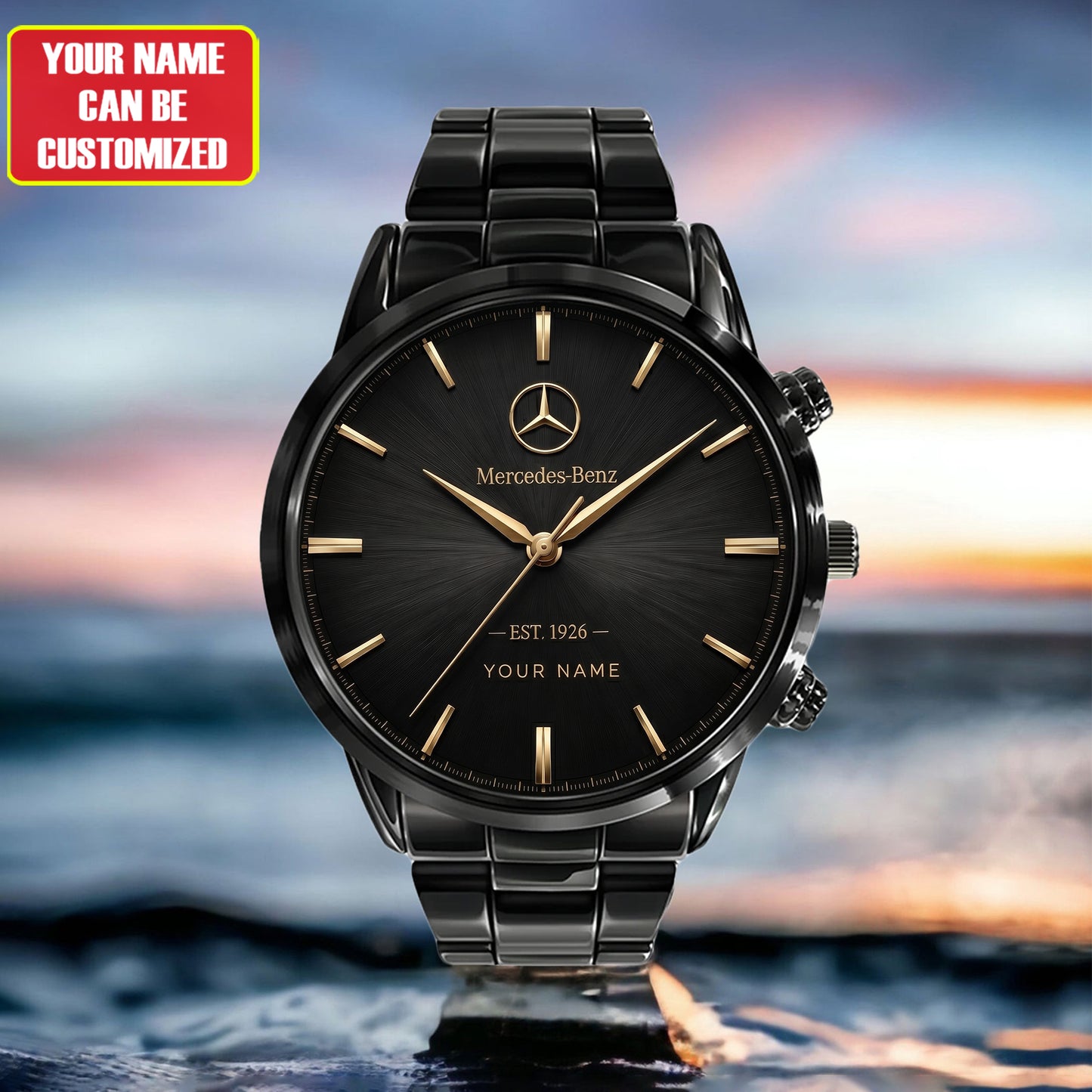 Personalized Merc EST 1926 Edition Stainless Steel Watch