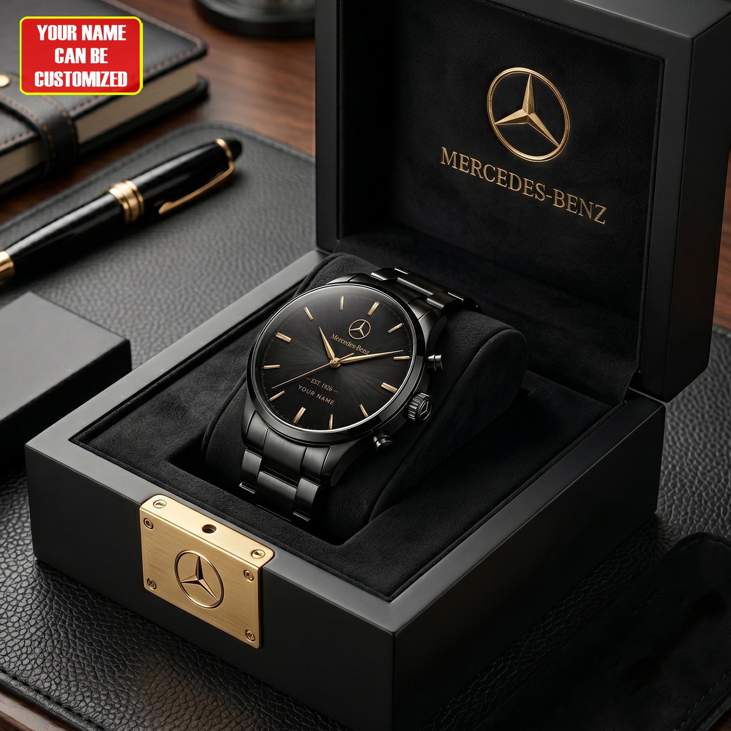 Personalized Merc EST 1926 Edition Stainless Steel Watch