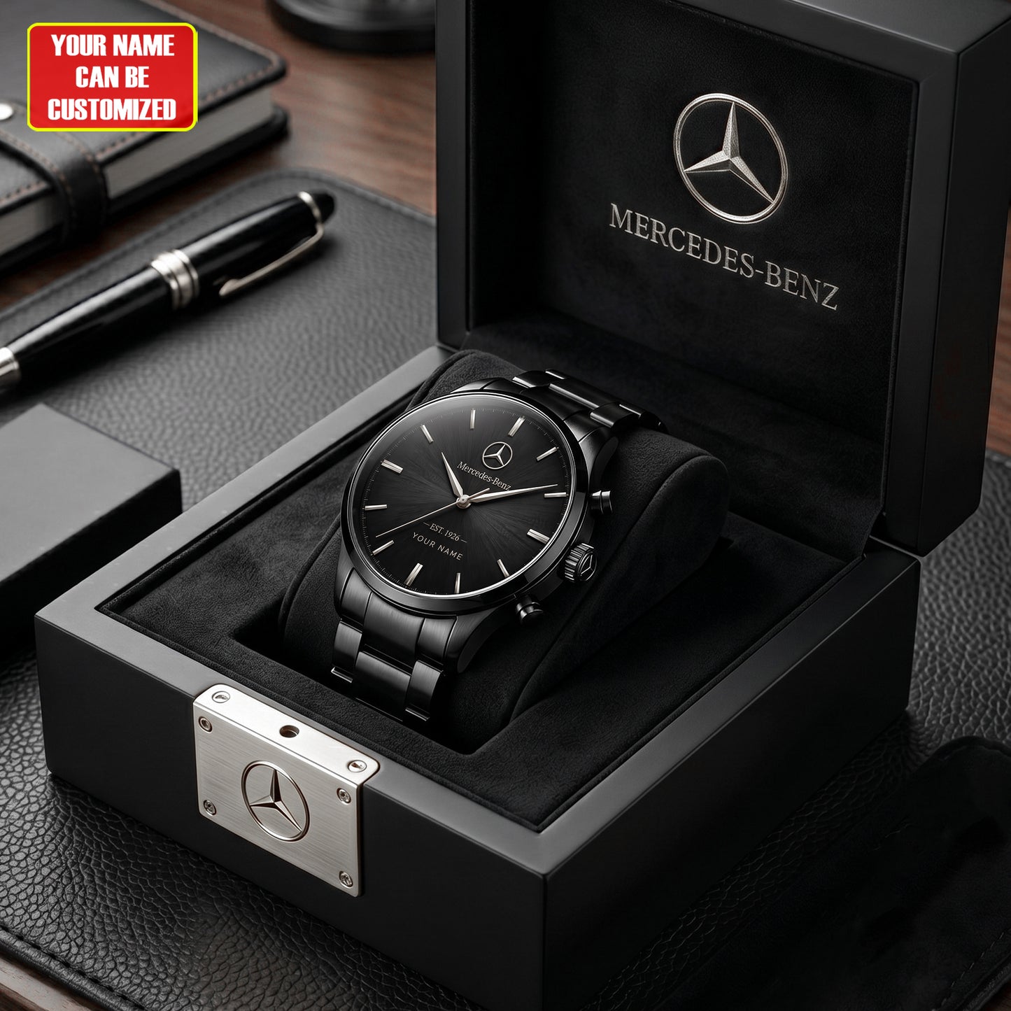 Personalized Merc EST 1926 Edition Stainless Steel Watch