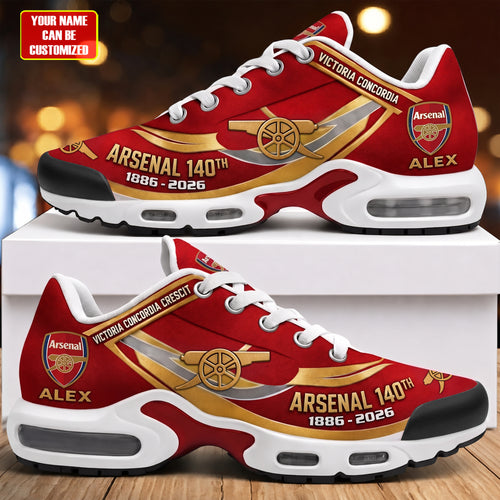 Personalized Arsenal FC 140TH Anniversary Sport Air Cushion Sneaker (1886-2026)