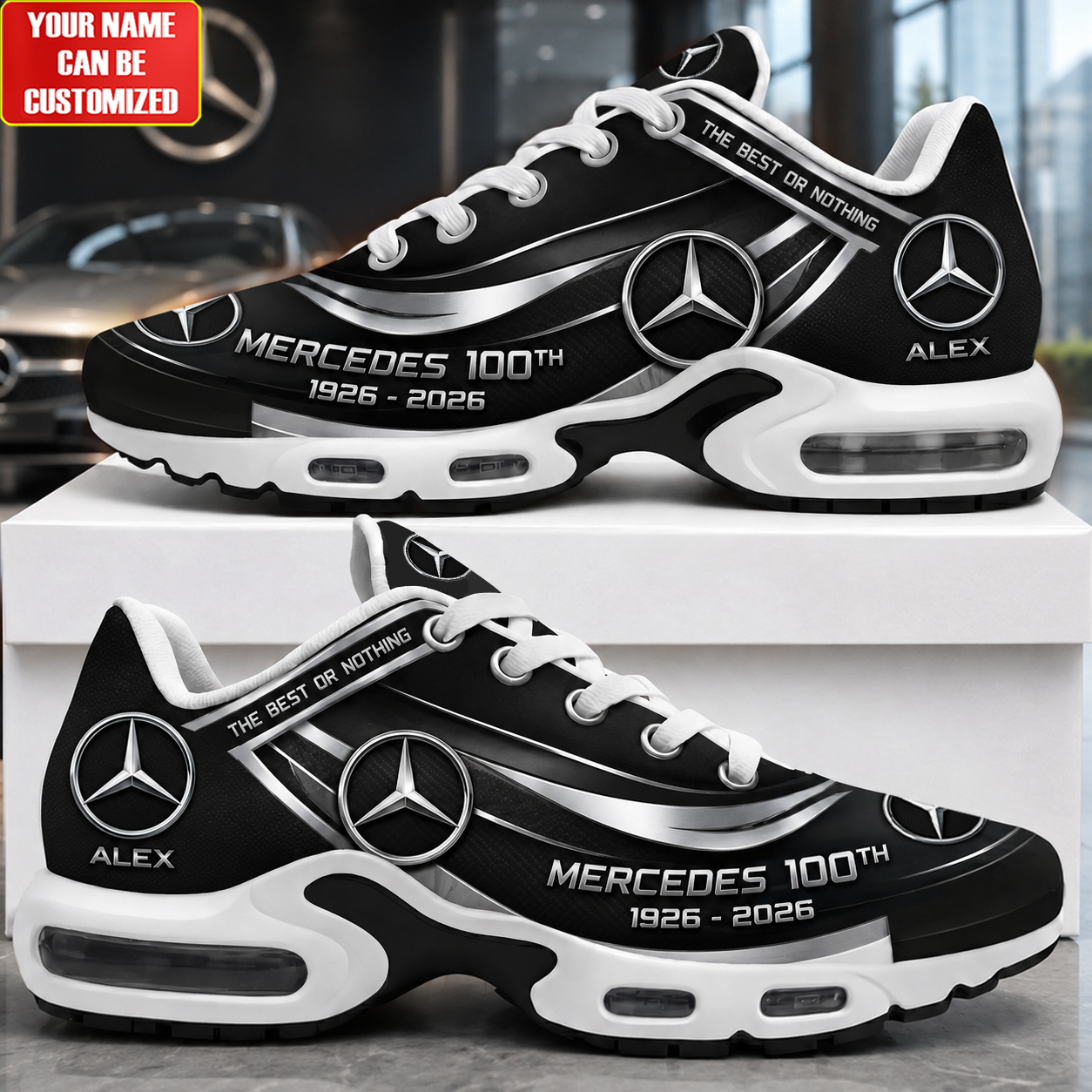 Personalized Merc 100TH Anniversary Sport Air Cushion Sneaker (1926-2026)