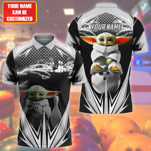 Personalized Name Black Yd Bowling All Over Printed Unisex Shirt Q020705