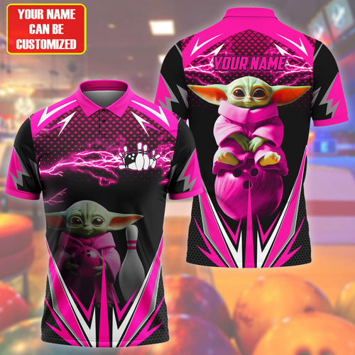 Personalized Name Pink Yd Bowling All Over Printed Unisex Shirt Q020705